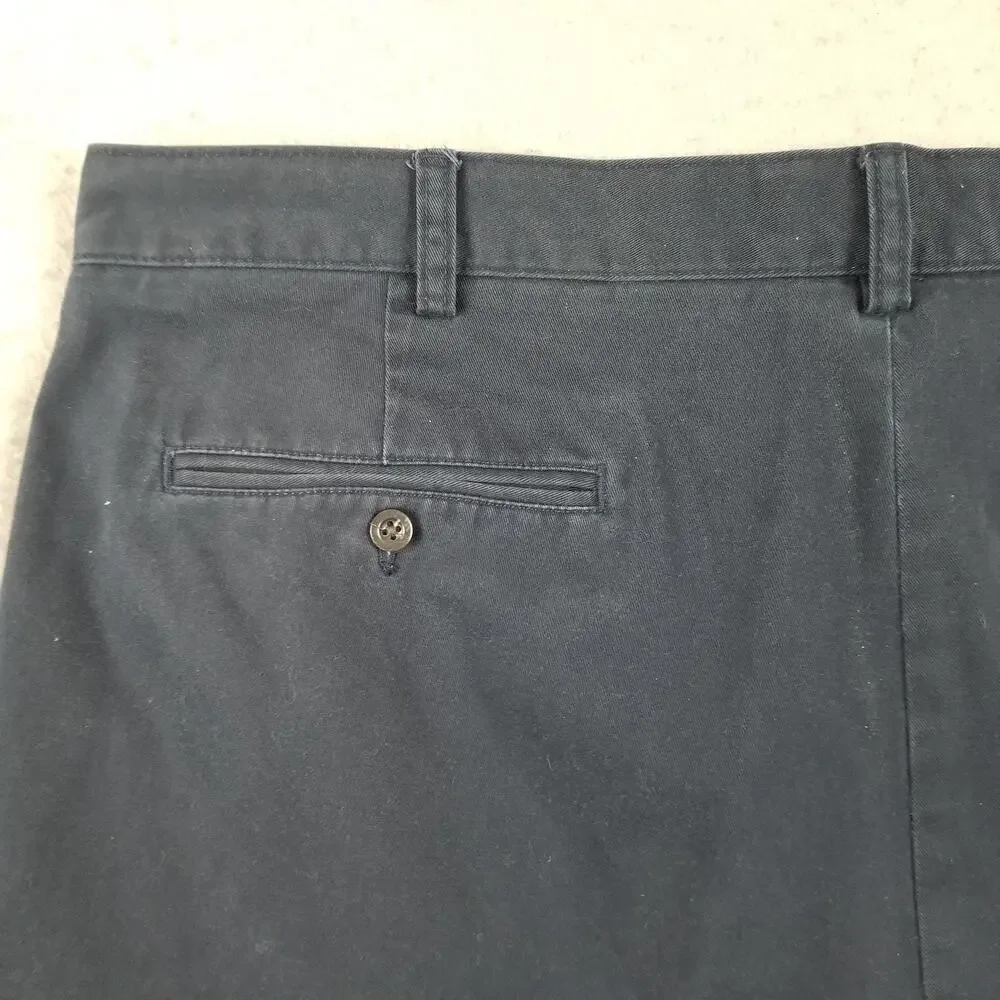 Polo Ralph Lauren Shorts Mens 42 Tall Navy Tyler Chino Pleated‎ Cotton Pony Logo